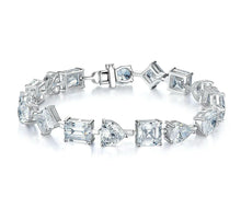 Load image into Gallery viewer, Different Shape Brilliant Full High Carbon Diamond Chain Bracelet