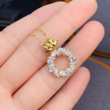 Load image into Gallery viewer, Certified 1.0 Ctw Round Brilliant VVS Loop Cycle Diamond Pendant Necklace