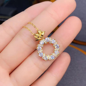 Certified 1.0 Ctw Round Brilliant VVS Loop Cycle Diamond Pendant Necklace