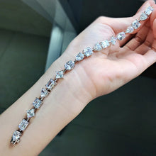 Load image into Gallery viewer, Different Shape Brilliant Full High Carbon Diamond Chain Bracelet