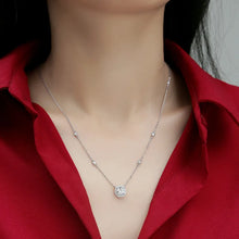 Load image into Gallery viewer, Certified 1.0 Ct.TW Round Brilliant Little Starlight Diamond Necklace