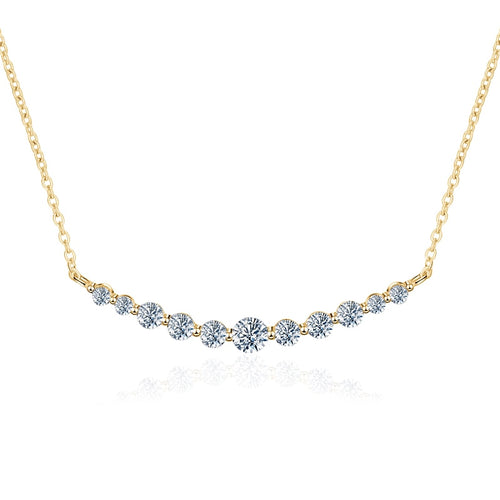 Certified 1.1 Ctw Round Brilliant VVS 8 Hearts 8 Arrows Lab Diamond Smile Pendant Necklace