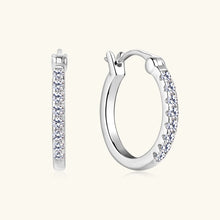 Load image into Gallery viewer, Certified 0.9 Ct.TW Round Brilliant VVS Diamond Hoop Earrings