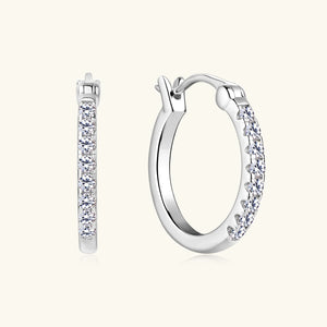 Certified 0.9 Ct.TW Round Brilliant VVS Diamond Hoop Earrings