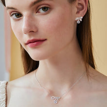 Load image into Gallery viewer, Certified 2.0 Ct.TW Round Brilliant VVS Diamond Grace Bow Necklace and Earrings