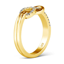 Load image into Gallery viewer, Certified 0.75 Ctw Round Brilliant VVS Full-Diamonds Bowknot Ring