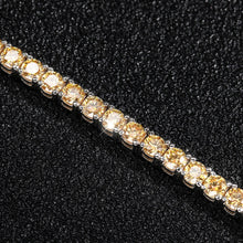 Load image into Gallery viewer, Certified Round Brilliant Lab Created Full-Diamonds Bracelets 18K