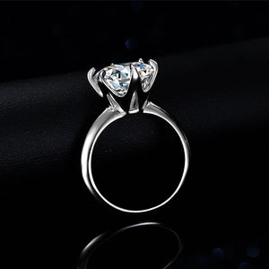 Certified 7.2 Ctw Round Brilliant Infinite Full Eternity Solitaire Couple Ring (2 Pcs/ Set)