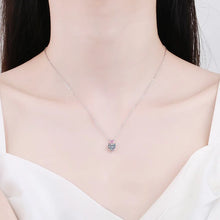 Load image into Gallery viewer, Certified 1.0 Ctw Heart Brilliant VVS Lab Diamond Pink Pendant Necklace