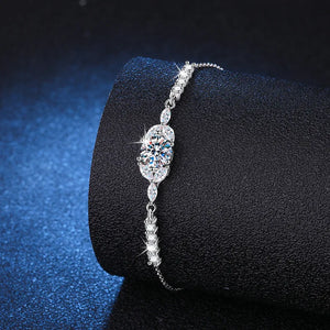 Certified 1.0 Ct.TW Round Brilliant VVS Diamond Cocktail Chain Bracelet