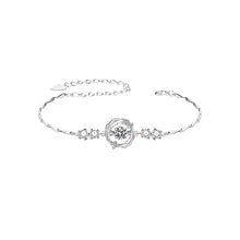 Load image into Gallery viewer, Certified 0.5 Ctw Round Brilliant VVS Lab Diamond Charm Feather Bracelet