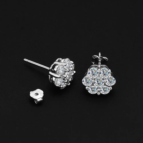 Certified 7.0 Ctw Round Brilliant VVS VProng Diamond Solitaire Drop Earrings