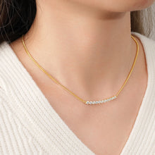 Load image into Gallery viewer, Certified 1.2 Ctw Round Brilliant VVS Full-Diamonds Halo Classic Necklaces in 18K Yellow Gold