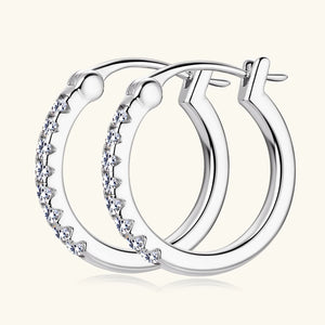 Certified 0.9 Ct.TW Round Brilliant VVS Diamond Hoop Earrings