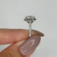 Load image into Gallery viewer, Certified IGI 5.0 Ct Cushion VS/DE Diamond Engagement Ring 14K Gold