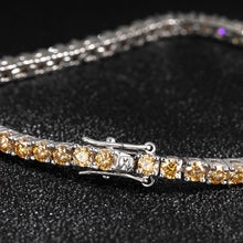 Load image into Gallery viewer, Certified Round Brilliant Lab Created Full-Diamonds Bracelets 18K