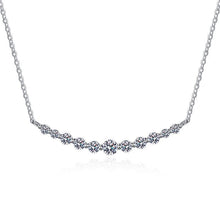 Load image into Gallery viewer, Certified 1.1 Ctw Round Brilliant VVS 8 Hearts 8 Arrows Lab Diamond Smile Pendant Necklace