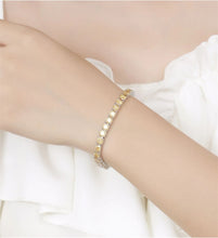 Load image into Gallery viewer, Certified Round Brilliant Lab Created Full-Diamonds Bracelets 18K