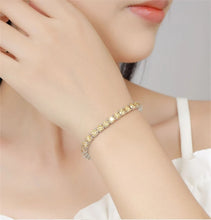 Load image into Gallery viewer, Certified Round Brilliant Lab Created Full-Diamonds Bracelets 18K