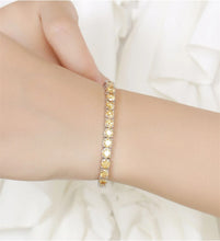 Load image into Gallery viewer, Certified Round Brilliant Lab Created Full-Diamonds Bracelets 18K