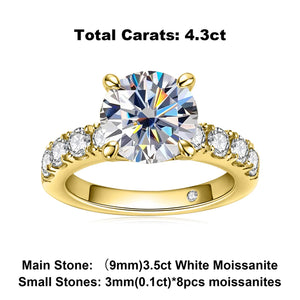 Certified 4.3 Ctw Round Black Brilliant Lab Created Diamond Halo Wedding Ring in 18K Yellow Gold