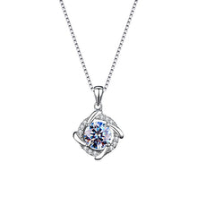 Load image into Gallery viewer, Certified 1.0 Ctw Round Brilliant VVS GEM Sparkly Lab Grown Diamond Pendant Necklace