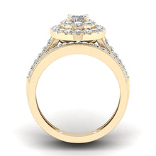 Load image into Gallery viewer, Certified Classic Oval Gemstone 5A+ VVS Lab Created Solitaire Sparkling Engagement Ring in 14K Yellow Gold