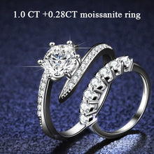 Load image into Gallery viewer, Certified 1.28 Ct.TW Round Brilliant VVS 6Prong Solitaire Bent Nail Diamond Wedding Engagement Ring