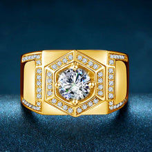 Load image into Gallery viewer, Certified 1.0 Ctw Round Brilliant VVS Halo Business Men Diamond Ring