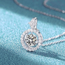 Load image into Gallery viewer, Certified Designer 1.0 Ctw Round Brilliant D 3EX VVS Lab Diamond Floating Necklace Pendant