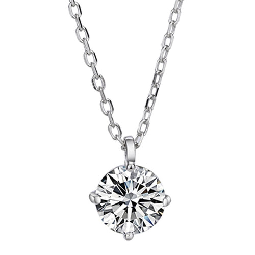 Certified Classic 2.0 Ctw Round Brilliant VVS GEM Diamond Choker Pendant Necklace