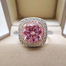 Load image into Gallery viewer, Certified 1.0 Ct.TW Multi-Colored Brilliant VVS Halo Diamond Ring