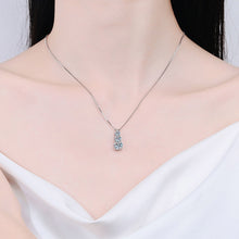 Load image into Gallery viewer, Certified 1.8 Ctw Round Brilliant VVS Three Diamond Accented Pendant Necklace