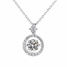 Load image into Gallery viewer, Certified Designer 1.0 Ctw Round Brilliant D 3EX VVS Lab Diamond Floating Necklace Pendant