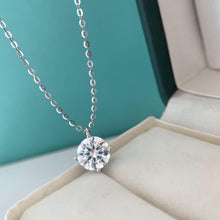 Load image into Gallery viewer, Certified Classic 2.0 Ctw Round Brilliant VVS GEM Diamond Choker Pendant Necklace