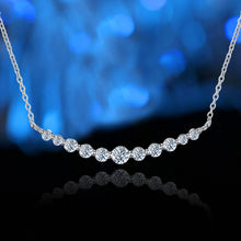 Load image into Gallery viewer, Certified 1.1 Ctw Round Brilliant VVS 8 Hearts 8 Arrows Lab Diamond Smile Pendant Necklace