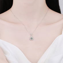 Load image into Gallery viewer, Certified 2.0 Ctw Round Brilliant VVS Lab Diamond Accents Tear Drop Pendant Necklace