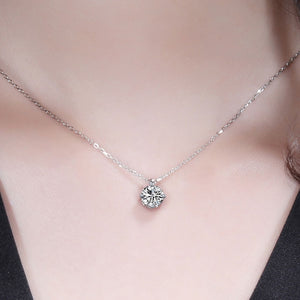 Certified Classic 2.0 Ctw Round Brilliant VVS GEM Diamond Choker Pendant Necklace