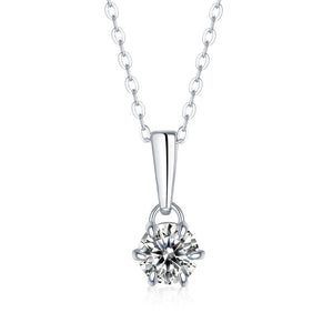 Certified Classic 2.0 Ctw Round Brilliant VVS GEM Diamond Choker Pendant Necklace