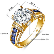 Load image into Gallery viewer, Certified 3.0 Ctw Round Brilliant VVS Shinny Solitaire Sunburst Diamond Promise Ring in 14K White Gold