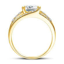 Load image into Gallery viewer, Certified 1.2 Ctw Princess Brilliant VVS Dazzling Twinkle Diamond Wedding Ring