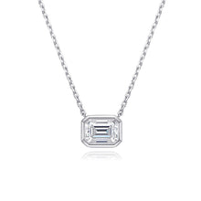 Load image into Gallery viewer, Certified 2.0 Ctw Emerald Brilliant VVS Diamond Solitaire Pendant Necklace in 18K White Gold